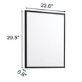thumbnail image 7 of Nmkwnr 23.6"x29.5" Black Aluminum Frame Rectangle Bathroom Mirror Decorative Wall Mirror for Bathroom Living Room Bedroom, 7 of 7