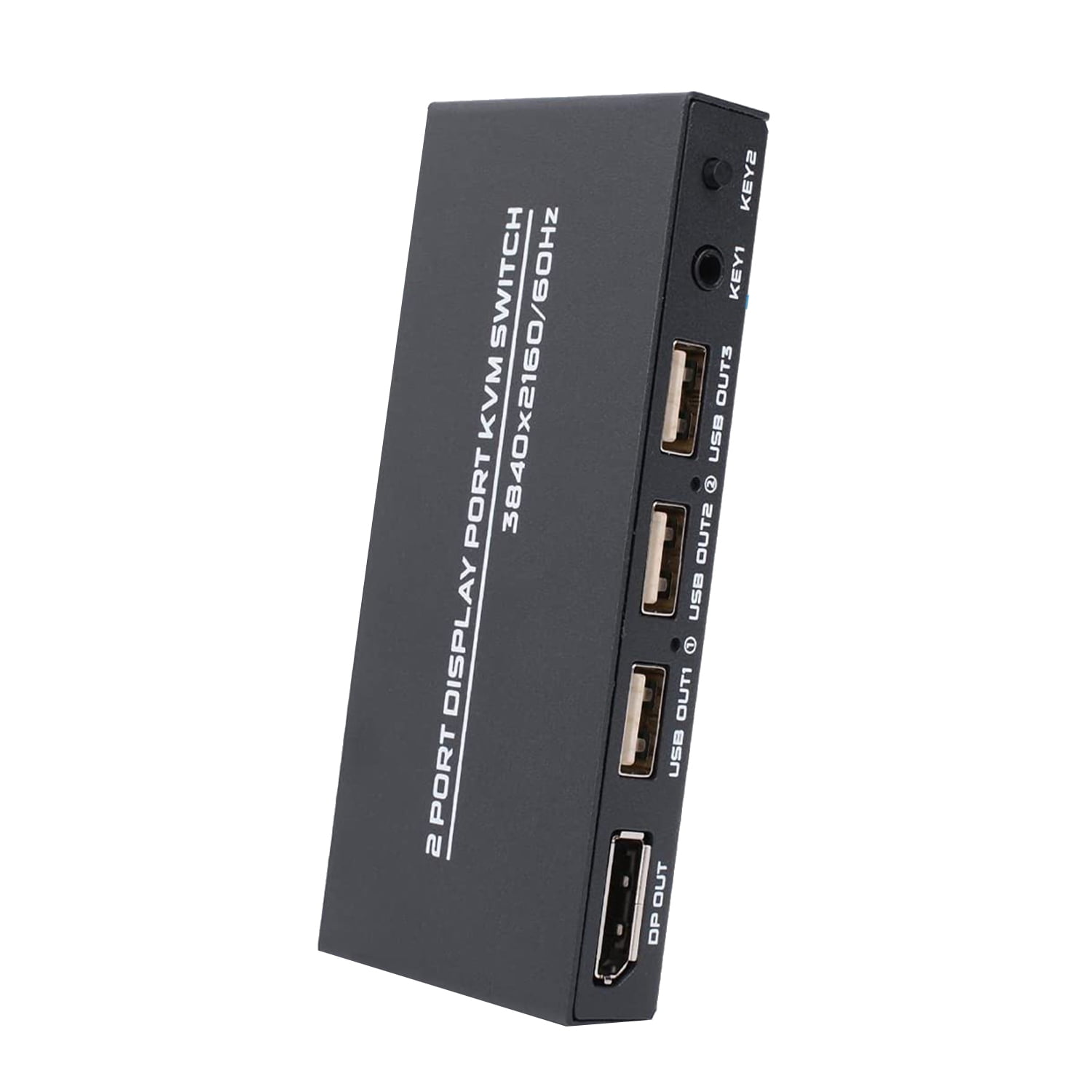 KVM Switch, 4K@60Hz DP USB Switcher for 2 Computer Share Keyboard Printer and Ultra HD Monitor
