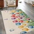 Colorful Tulips 2.7'x5' Rug for Office Desk Chair Area Small Bedroom ...
