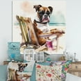 thumbnail image 2 of Designart Dog On The Beach IV Canvas Wall Art, 2 of 5