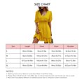 thumbnail image 3 of Femmes Robe, Robe Courte à Manches Courtes Causale à la Mode Confortable pour le Printemps pour les S Jaunes d'Été, 3 of 6