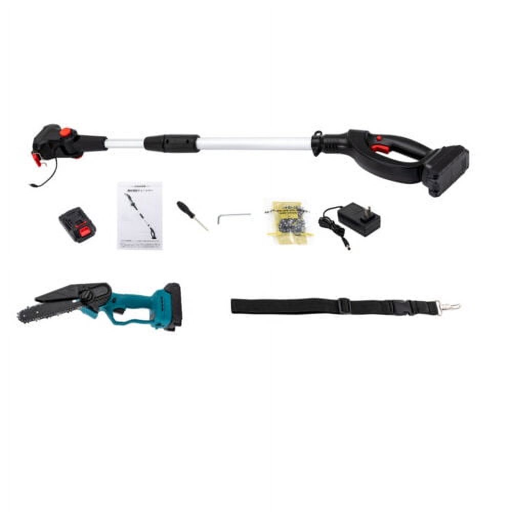6" Electric Cordless Chain Saw Mini Chainsaw for Tree Branches and Wood Cutting