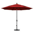 thumbnail image 2 of Parasol de Marché en Fibre de Verre 11 avec Inclinaison Collier Noir Mat/oléfine/rouge, 2 of 2