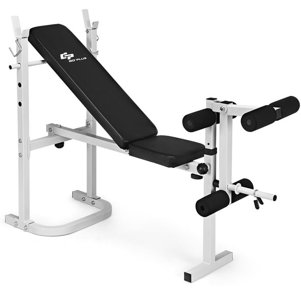 Costway Olympic Folding Weight Bench Incline Lift Workout Press Home Com - Wall Mounted Fold Down Bench Press