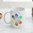 thumbnail image 3 of CafePress - Celebrate Diversity Circle Mug - 11 oz Ceramic Mug - Novelty Coffee Tea Cup, 3 of 3