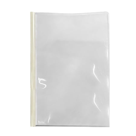 Transparent Pull Out File Folder Large Capacity Document Organizer with Clips for Test Papers Reports Resumes Portable Classification Storage for scholars Office 1* Folder