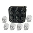 thumbnail image 5 of Skull Ice Tray, Silicone Ice Mold, 6-Cavity Skull-Shaped Ice Cubes Maker, Flexible Food-Grade Silicone, Slow-Melting Ice Cubess for Whiskey, Cocktails, Parties, Bars, Durable Leak-Proof Design, 5 of 9