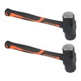 thumbnail image 3 of SEUNMUK 2 Pack 4 lb Sledge Hammer, Steel Head and 12 Inch Long Shock-Resistant Fiberglass Handle, Black and Orange, 3 of 5