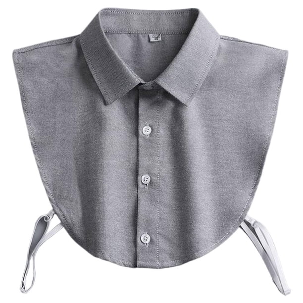 Cuellos de camisa falsos desmontables para hombre y mujer: accesorios versátiles, poliéster, 38 x 34 cm, para uso profesional y formal.