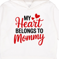 thumbnail image 3 of Inktastic My Heart Belongs to Mommy with Red Hearts Toddler Hoodie, 3 of 4