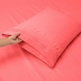 thumbnail image 3 of Clara Clark Split King Size Bed Sheets Set for Adjustable Beds - Deep Pocket 5 Piece - 1800 Hotel Luxury Soft Double Brushed Microfiber, Coral Pink, 3 of 7