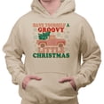 thumbnail image 2 of Groovy Little Christmas Hoodie Sweatshirt Unisex 3X-Large Sand, 2 of 5