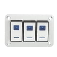 thumbnail image 4 of Alternar El Interruptor de Apaguado, 5 pin impacto resistente al impacto 3 Pandillas de Aleación de aluminio panel de control para autobuses, 4 of 7