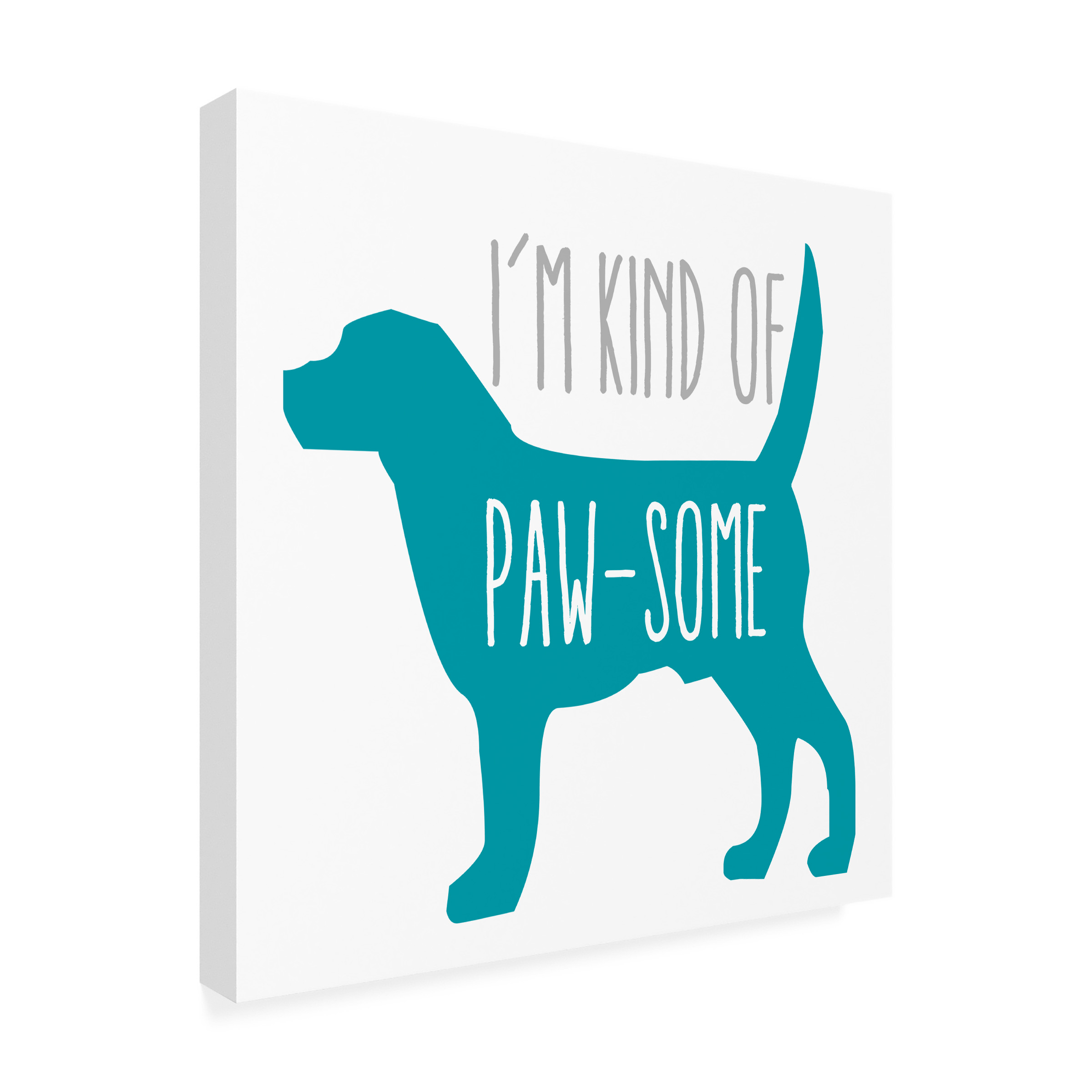 Trademark Fine Art 'Pawsome Dog' Canvas Art by Erin Clark