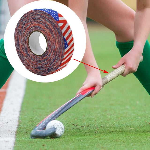 Cinta de tela para Hockey sobre hielo de 25M, envoltura antideslizante, cinta de bate de agarre cómodo, cinta de calcetín de Hockey resistente al agua DYNWAVEMX Envoltura de hockey sobre hielo