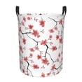 thumbnail image 1 of ZNDUO Round Laundry Basket, Waterproof Collapsible Laundry Baskets with Handles, Small Size - Red Flower Doodle Pattern, 1 of 8