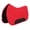 Red, variant on Quilted Western Black Saddle Pad with Fleece Underside Padding – Durable Square Pad for Western Saddles, Shock-Absorbing Comfort – 26” Spine x 16” Drop 39TS10BK
