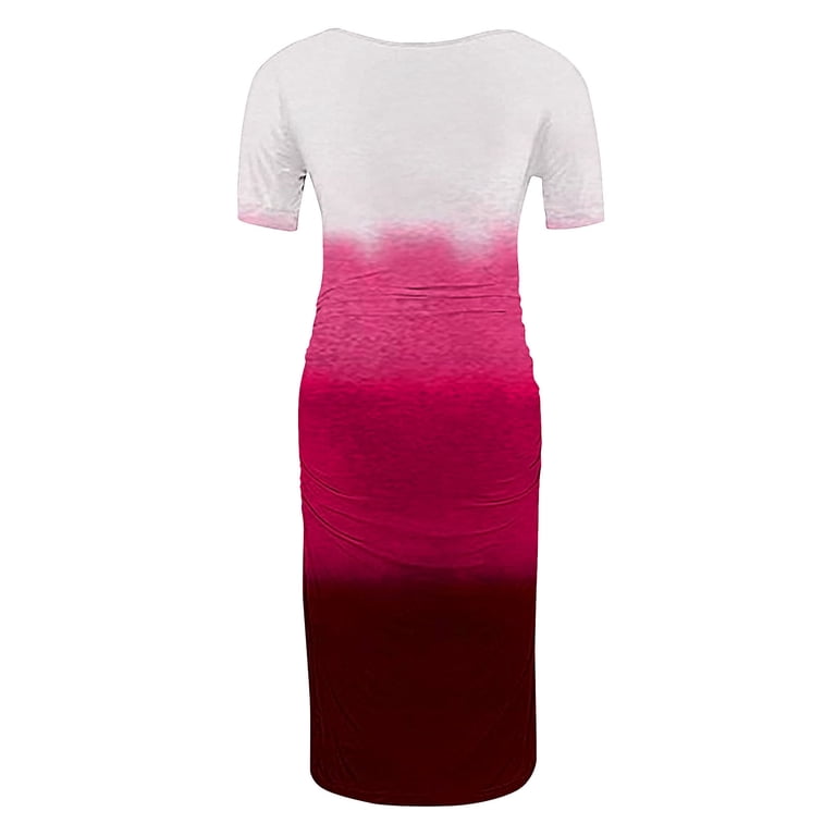 short fitted maternity dress gakvbuo Maternity Dress For Photoshoot Womens Short Sleeve Breast-Feeding  Maternity Nursing Dress Bodycon Pregnancy Scoop Neck Ruched Midi Fitted  Dresses For Women 2408