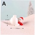 thumbnail image 4 of 1pc Miniature Christmas Tree Santa Claus Snowmen Terrarium Ornament Gift Fairy Garden Figures Home Table Decor Micro Landscape(Random Style), 4 of 5