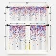 thumbnail image 5 of 4th of July Decorations Kitchen Curtains Blue and Red Stars Window Curtains and Valances Set 36 Inch, Independence Day Short Tier Curtain for Kitchen, American Holiday Small Kitchen Decor, 5 of 6