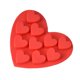 thumbnail image 2 of Molde de silicona Advancent Corazón rojo 15,3x12x1,5cm para jabón caramelo chocolate, 2 of 5