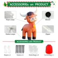 thumbnail image 2 of 6FT Highland Cow Inflatables Christmas Spring, Farm Ranch Blow up Animals Cute Highlander Cattle Calf, Decorations Outdoor Yard Built-in LED Lights Big Large Decor Party Lawn Holiday Ou, 2 of 6