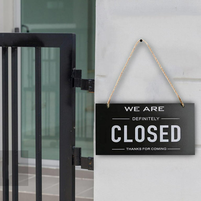 Open And Closed Business Sign, Double Sided Reversible Come In We're Open  And Sorry We're Closed Sign Store Hanging Sign For Restaurant Club Cafe  Hote