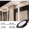 thumbnail image 2 of Foco LED empotrable, extraplano, 5w 500lumen equivalente a 50w incandescente, redondo ultrafino blanco frío 6000k, iluminación de techo empotrada de 230v, para baño, cocina, salón,, 2 of 5