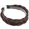 thumbnail image 1 of Braided Wig Headband for Women Coffee Color High Temperature Fiber Durable and Lightweight 70100 Characters, 1 of 2
