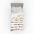 thumbnail image 2 of Ambesonne Colorful Bedding Set 4 Pcs, Slogans, Queen, Multicolor, 2 of 3