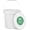 White - 0.5 Gallon, variant on Food-grade round plastic bucket - 0.5-gallon food storage container with lid, perfect for holding ice cream, soup, and pre-made meals - multiple packs