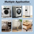 thumbnail image 5 of Anti Vibration Pads, Washing Machine Foot Pad Stabilizer, Double Heighten Non Slip Shock and Noise Cancelling Support Mat DEWEL, 5 of 8