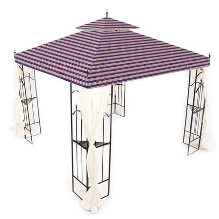 Garden Winds Replacement Canopy Top Cover for the Arrow Gazebo -Standard 350 - Americana