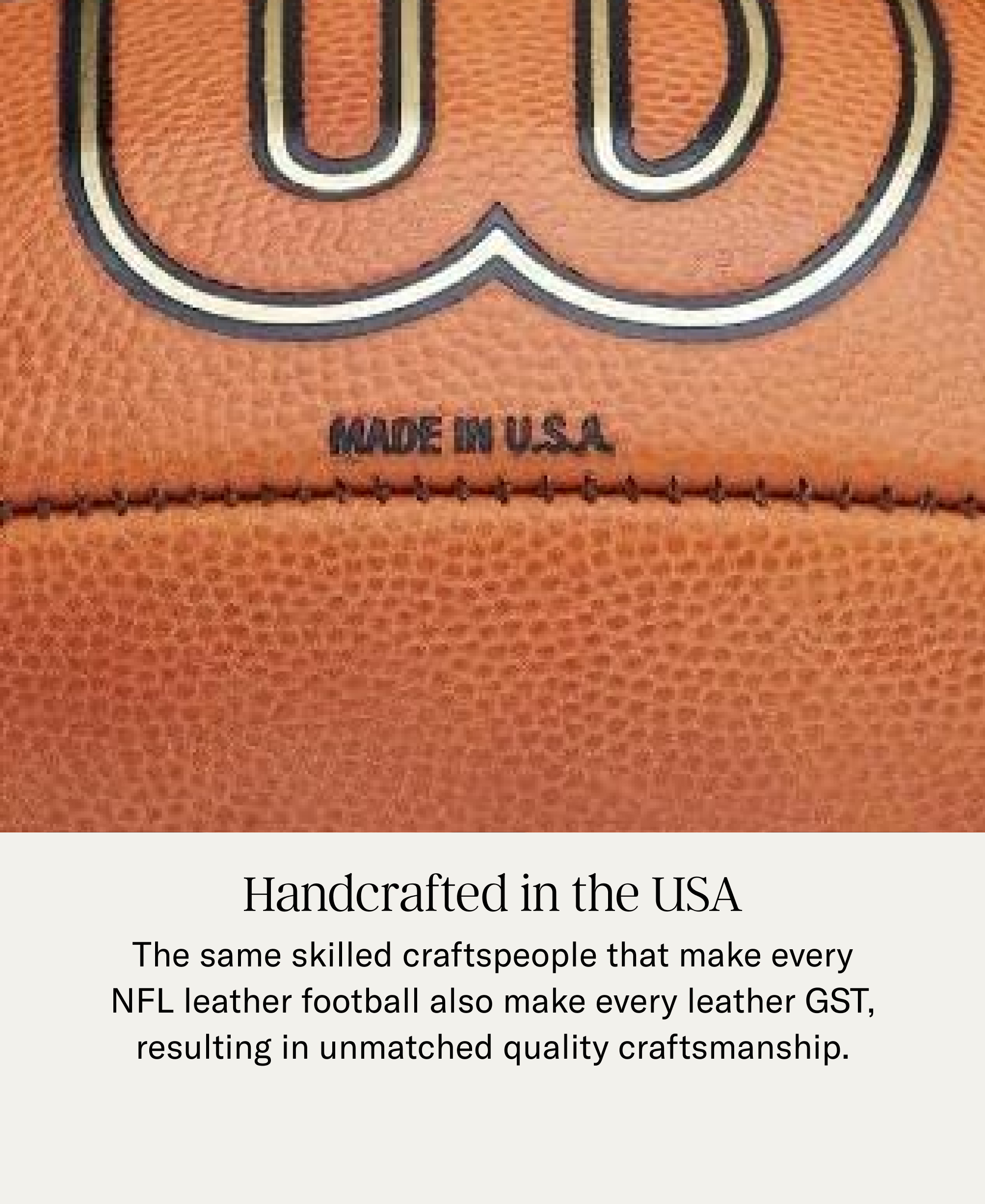 Wilson GST 1003 Official Leather Game Football photo 7