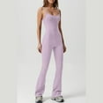 thumbnail image 5 of Clearance!NMMUED Workout Jumpsuits for Women, Sleeveless Jumpsuits for Women, Athletic Rompers for Women, Jumpsuits for Women Tummy Control, One Piece Jumpsuits for Women, Purple L, 5 of 8