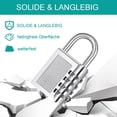 thumbnail image 4 of Combination Lock Padlock with Combination Code 4 Digit, Spin Lock for Gym, Small Padlock, Weatherproof Combination Lock, 4 of 5