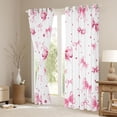 thumbnail image 3 of Homewish Kawaii Pink Ribbon Black Out Curtains for Kids, Princess Bow-tie Bow Curtains Pack of 2 (42x63 Each), Glitter Chic Diamond Bedroom Curtains, Curtains and Drapes Home Decor, 3 of 6