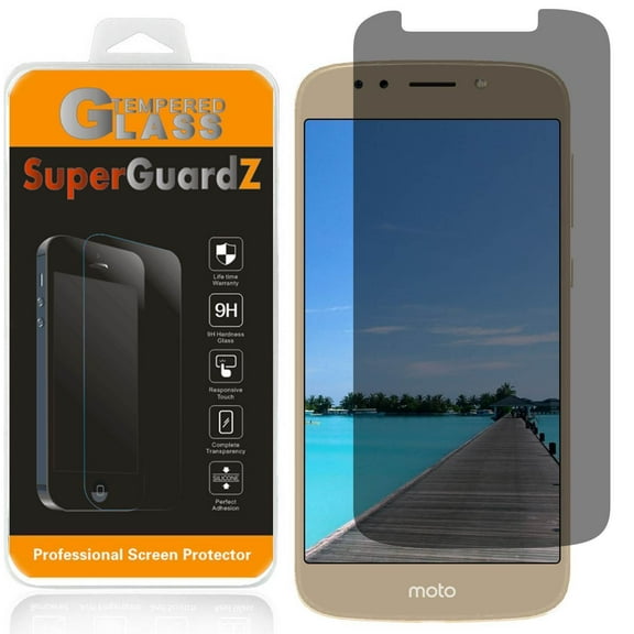 For Motorola Moto E5 Supra - SuperGuardZ Privacy Anti-Spy Tempered Glass Screen Protector, 9H, Anti-Scratch, Anti-Bubble, Anti-Fingerprint