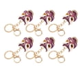 thumbnail image 4 of Llaveros con diamantes de imitación, 6 llaveros de animales, llavero chino fuerte, llavero con diamantes de imitación, confiable y duradero Jadeshay  A, 4 of 8