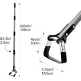 Action Hoe for Weeding Stirrup Tools Garden with Adjustable 36-66 Inch ...
