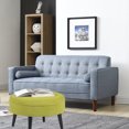 thumbnail image 5 of Homebeez Round Fabric Ottoman Footrest Stool,Step Stool,Sofa Footrest Extra Seating,Yellow, 5 of 6