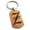 Rose, variant on Stainless Steel Letter Z Initial Old English Monogram Engraved Engraved Dog Tag Keychain Keyring