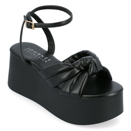 

Journee Collection Womens Lailee Tru Comfort Foam Buckle Platform Sandals