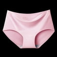 thumbnail image 2 of Monfince Women Ice Silk Seamless Briefs Comfortable Mid-waist Underpant Pantie All-inclusive Hip Breathable Cotton Crotch Briefs, 2 of 5
