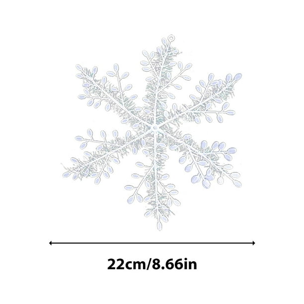 Adornos navideños, adornos navideños, copos de nieve navideños, guirnalda de copos de nieve, decoración para árbol de Navidad, colgante, copo de nieve navideño, decoración navideña, copos de nieve de