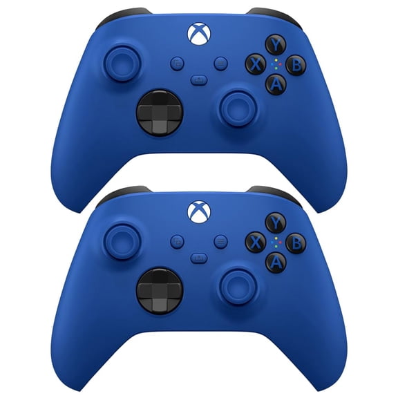 Pre-Owned 2 Pack Microsoft Xbox Bluetooth Wireless Controller For Series X/S - Shock Blue