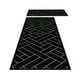 thumbnail image 2 of Juego de 2 Tapetes Antifatiga para Cocina, Alfombras Acolchadas Antideslizantes para Escritorio de Pie, Juego de Tapetes Impermeables para Cocina y Oficina, 40 X 60 Cm y 40 X 120 Cm, Multicolor/Negro, 2 of 7