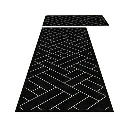 

BadyminCSL Household Cleaning Tools Kitchen Mat 2pcs Kitchen Rugs Cushioned Kitchen Mats for Floor Non-Slip Standing Desk Mat Waterproofing Kitchen Rug Set for Kitchen Floor Office