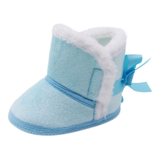 Walkers Super Caliente Bebé Niñas Princesa Botas De Invierno Primeros Caminantes Antideslizante Niño Niña Calzado Zapatos