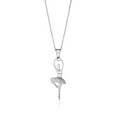 thumbnail image 2 of Sterling Silver Ballet Dancer Pendant Necklace for Girls on Cable Chain 16", 2 of 7